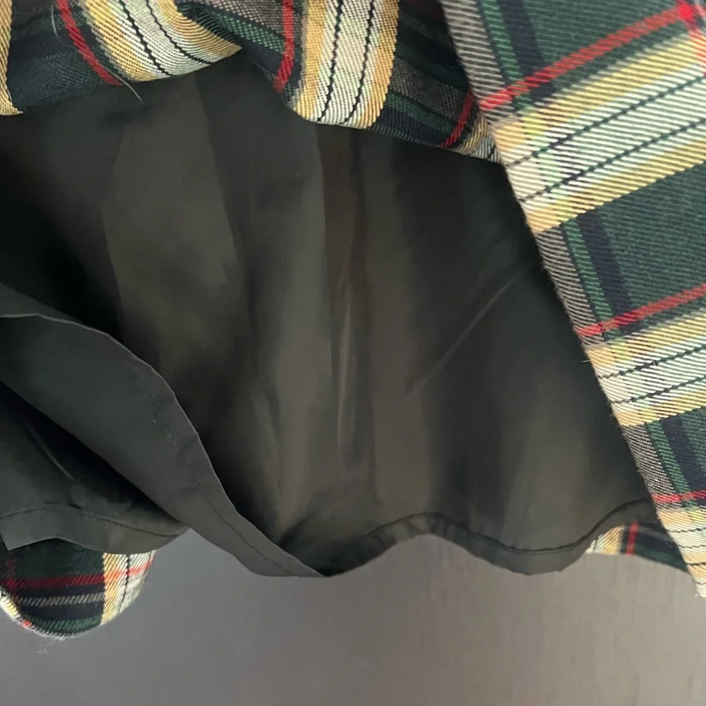 Vintage Y2K Old Navy Plaid Mod Pinafore Academia Mini Dress - Picture 4 of 12